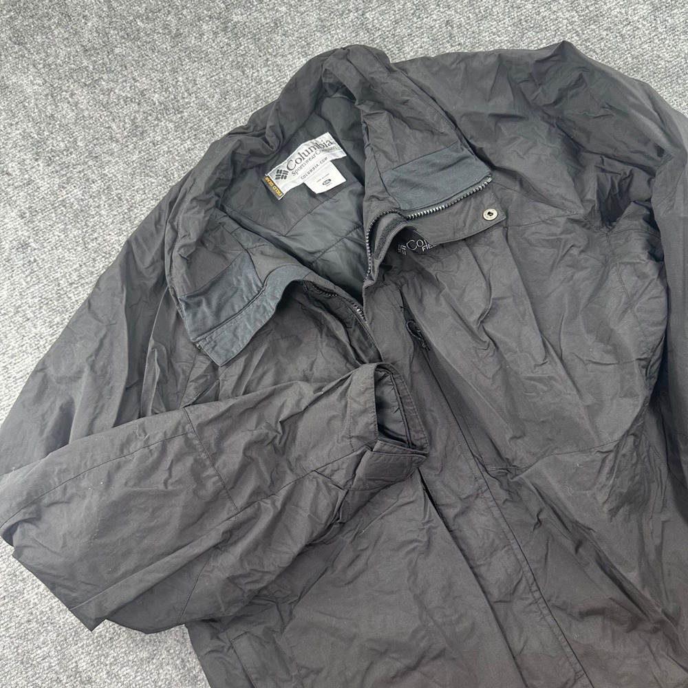 Columbia Field Gear Jacket XXL Black Insulated Hooded VM4060 Mens